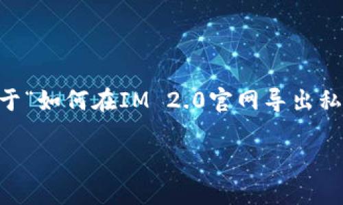 为了提供一个有价值的内容框架，下面是一个关于“如何在IM 2.0官网导出私钥”的、关键词、内容大纲和相关问题的详细介绍。

如何在IM 2.0官网安全导出私钥