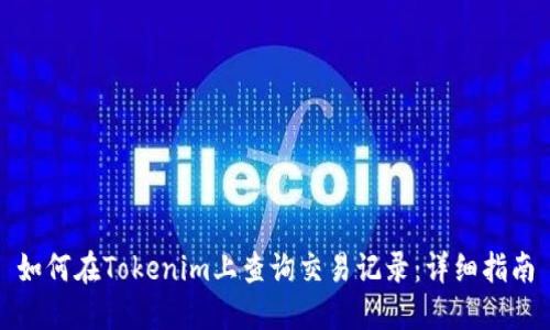 如何在Tokenim上查询交易记录：详细指南