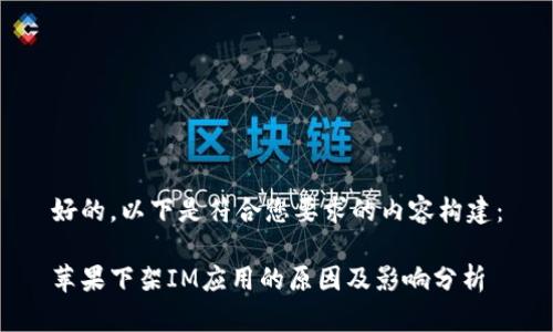 好的，以下是符合您要求的内容构建：

苹果下架IM应用的原因及影响分析