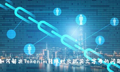 如何解决Tokenim转账时出现英文字母的问题